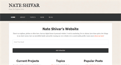Desktop Screenshot of nateshivar.com